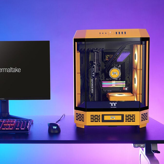 Thermaltake The Tower 600 PC-Geh&auml;use, Midi-Tower, ATX, Tempered Glass - Bumblebee image number 1