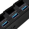SilverStone SST-UC03B-PRO - USB Charging Station, 7 Port - 36 Watt image number null