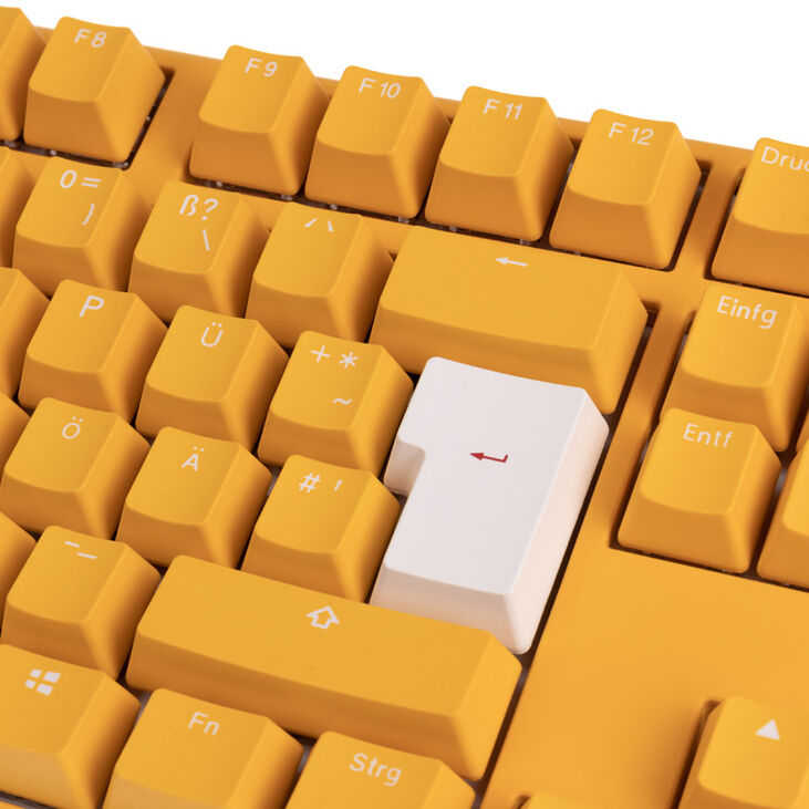 Ducky One 3 Yellow TKL Gaming Keyboard, RGB LED - MX-Silent-Red image number 5