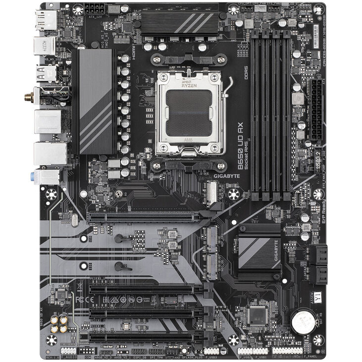 GIGABYTE B650 UD AX Mainboard, Sockel AM5, AMD B650, ATX, DDR5 image number 2