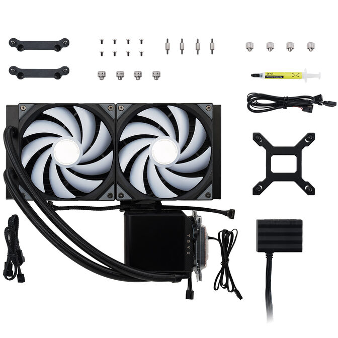 TRYX PANORAMA ARGB 280 All-in-One Liquid Cooling, 3D-AMOLED Display &ndash; 280mm, BlackTRYX PANORAMA ARGB 280 All-in-One Liquid Cooling, 3D-AMOLED Display &ndash; 280mm, Black image number 4