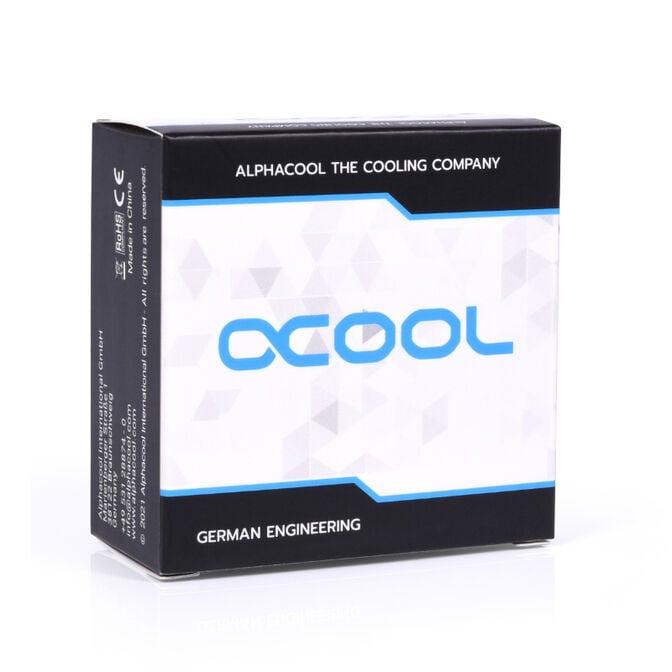Alphacool 45 Grad G1/4 Zoll AG auf G1/4 Zoll IG, chrome image number 2
