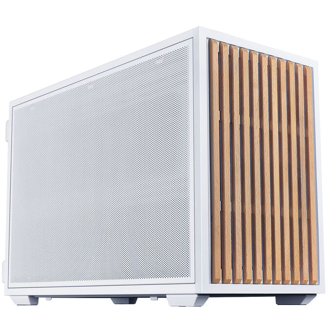 Lian Li DAN Cases B4 Wood Edition PC Case, Micro-ATX - Beech, White image number 0