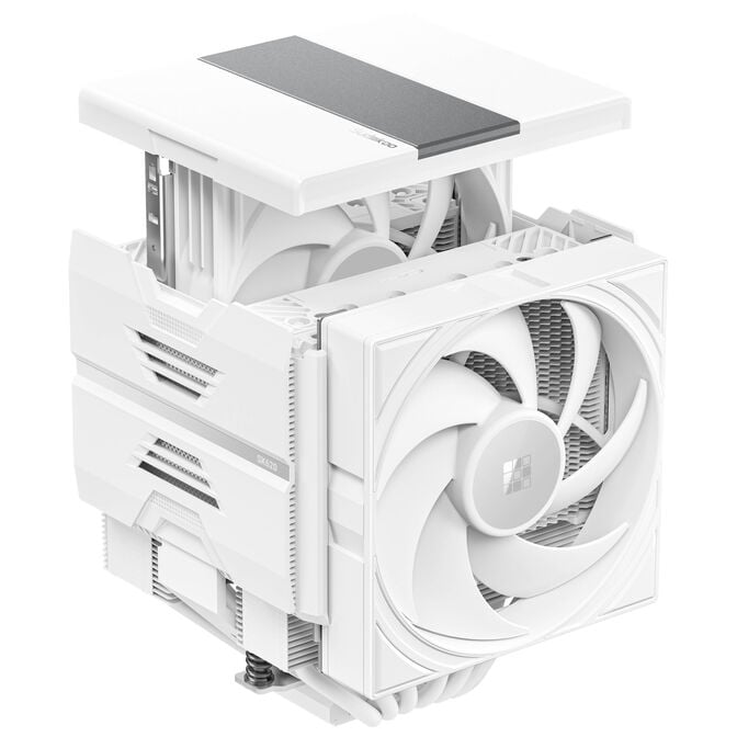 Sudokoo SK620 CPU Cooler, Dual Tower - 2x 120mm, white image number 3