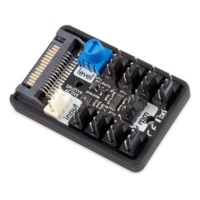 aqua computer SPLITTY9 ACTIVE - active splitter for up to 9 PWM fans image number 1