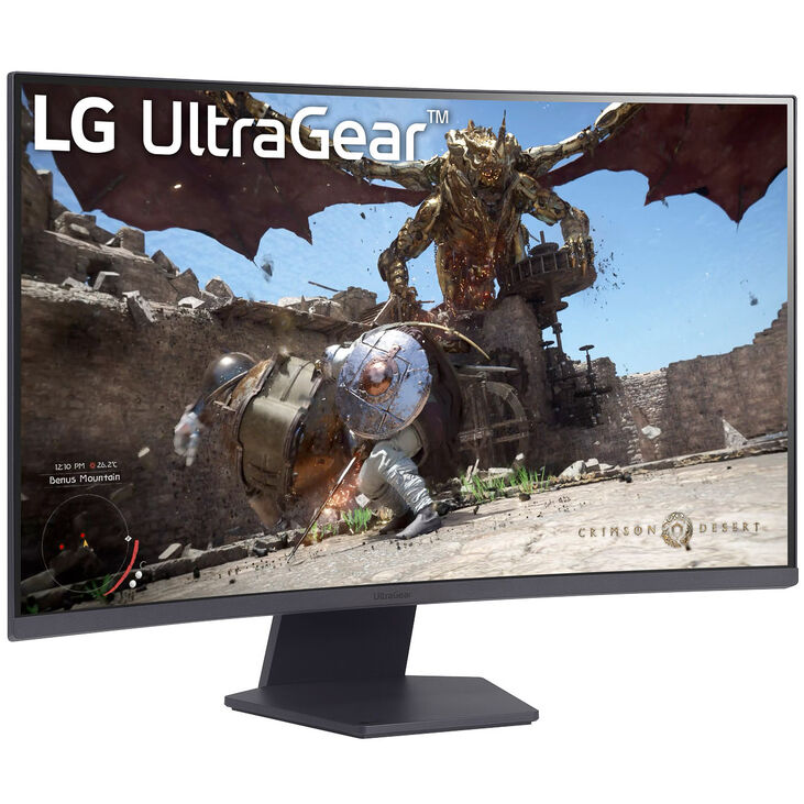LG UltraGear 32GS60QX-B, 31,5 inch Curved Gaming Monitor, 180Hz, FreeSync image number 0