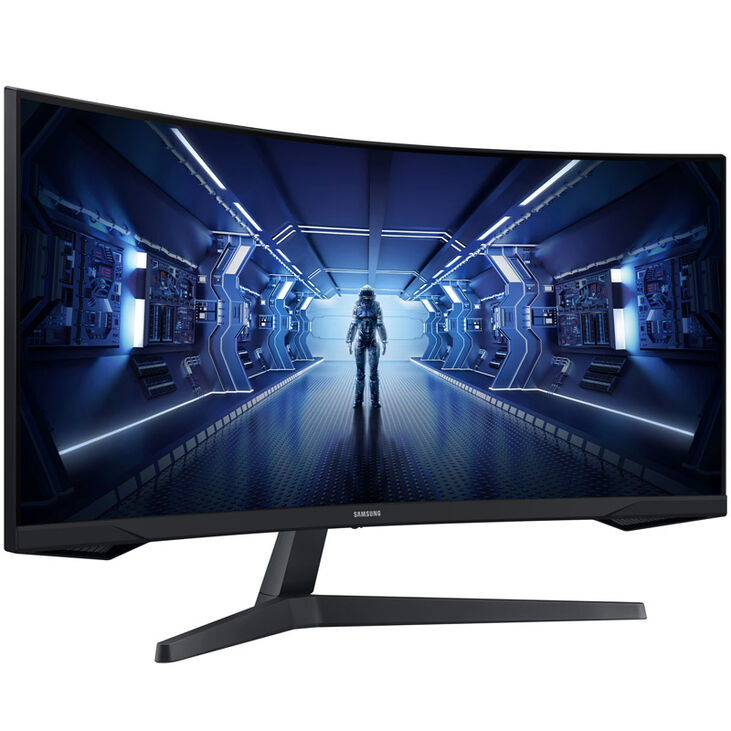 Samsung Odyssey G5 C34G5, 34 inch Gaming Monitor, 165 Hz, VA, FreeSync image number 0