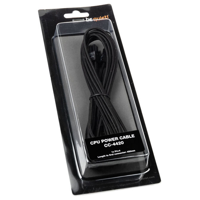 be quiet! CC-4420 4+4-ATX/EPS-Kabel f&uuml;r modulare Netzteile - schwarz image number 2