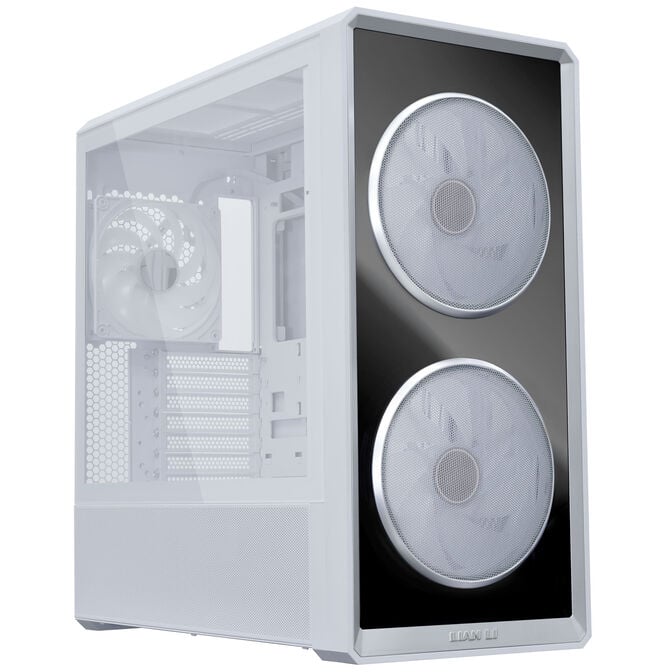 Lian Li LANCOOL 217 INF PC Case Bundle + HydroShift II LCD-S 360TL AiO - White image number 2