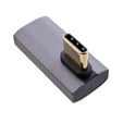 InLine&reg; USB4 Adapter - USB-C Stecker/Buchse vertikal rechts/links gewinkelt, grau image number null