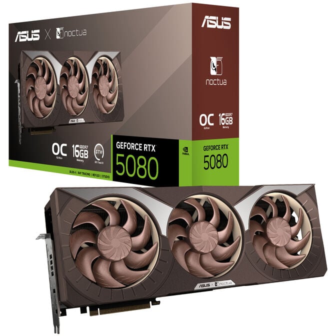 ASUS GeForce RTX 5080 Noctua OC Edition, 16384 MB GDDR7 image number 0