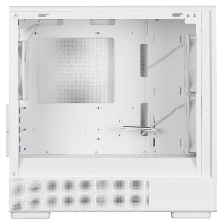 Zalman P10 Namu PC-Gehäuse, Mini-Tower, mATX, Tempered Glass - weiß, Holz image number 5