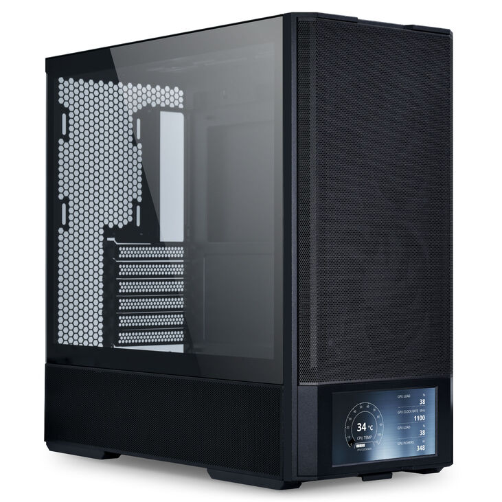Lian Li LANCOOL 207 Digital PC-Gehäuse, Midi-Tower, ATX, Tempered Glass - schwarz image number 0