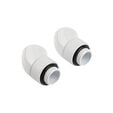 Corsair Hydro X Series Adapter 45 Grad G1/4 Zoll AG auf G1/4 Zoll IG - 2er Pack, drehbar, wei&szlig; image number null