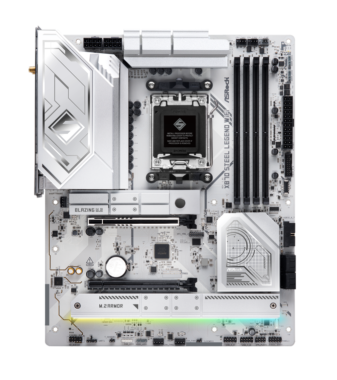 ASRock X870 Steel Legend WiFi motherboard, socket AM5, AMD X870, ATX, DDR5 image number 4