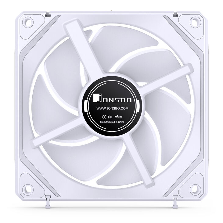 Jonsbo ZL-120W Fan, PWM, ARGB - 120mm, white, 3-pack image number 8