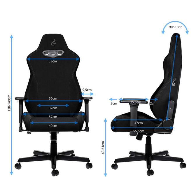 Nitro Concepts S300 Gaming Chair - Stealth Black image number 1