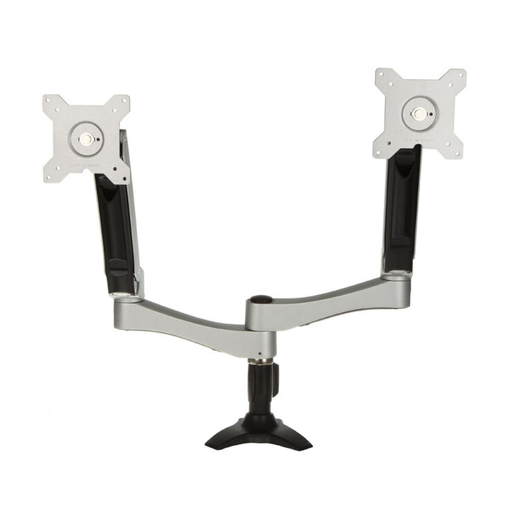 SilverStone SST-ARM22SC Dual Monitorhalterung - silber image number 1