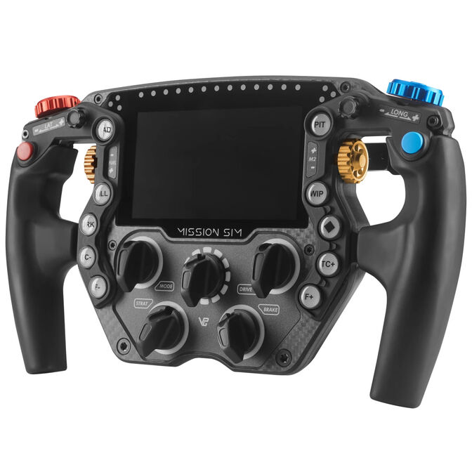 VPG Sim Mission Sim Steering Wheel, 5-inch Touch Display, ARGB, 290mm - Black image number 2