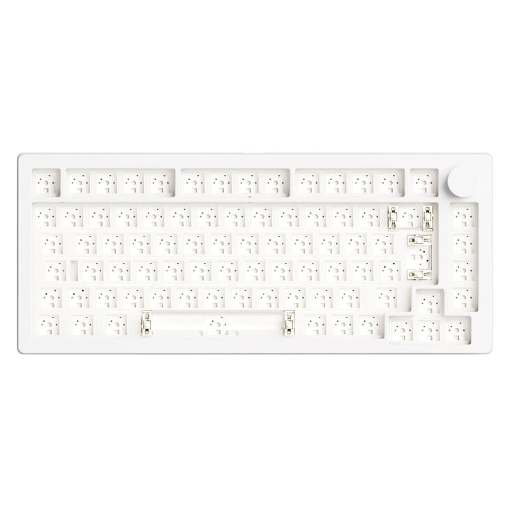 Akko Monsgeek M1 V5 Gaming Keyboard, 75%, hot-swap capable, RGB, ISO layout - Moonlight White image number 0