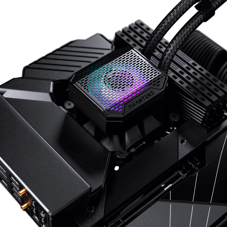 PHANTEKS NV Series NV5 MK2 ATX Case, Tempered Glass, DRGB - Satin Black + Glacier One 360M25 Gen2 DRGB AiO Water Cooling - 360mm image number 10