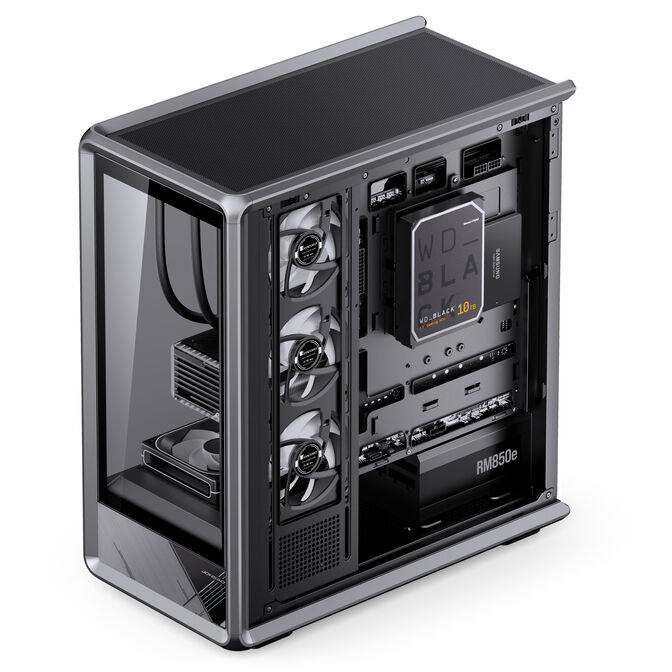 Jonsbo D401 PC-Geh&auml;use, Midi-Tower, ATX, Tempered Glass - schwarz image number 6