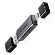 AXAGON CRE-DAC External USB 3.2 Gen1 Type-C+Type-A 2-slot SD/microSD image number null