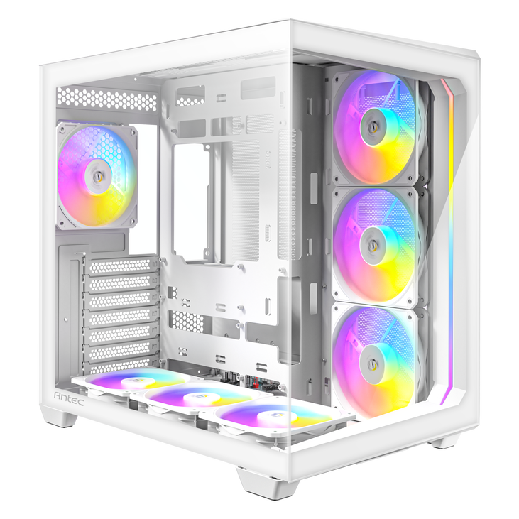 Antec C5 PC-Gehäuse, Midi-Tower, ATX, RGB, Tempered Glass  - weiß image number 7