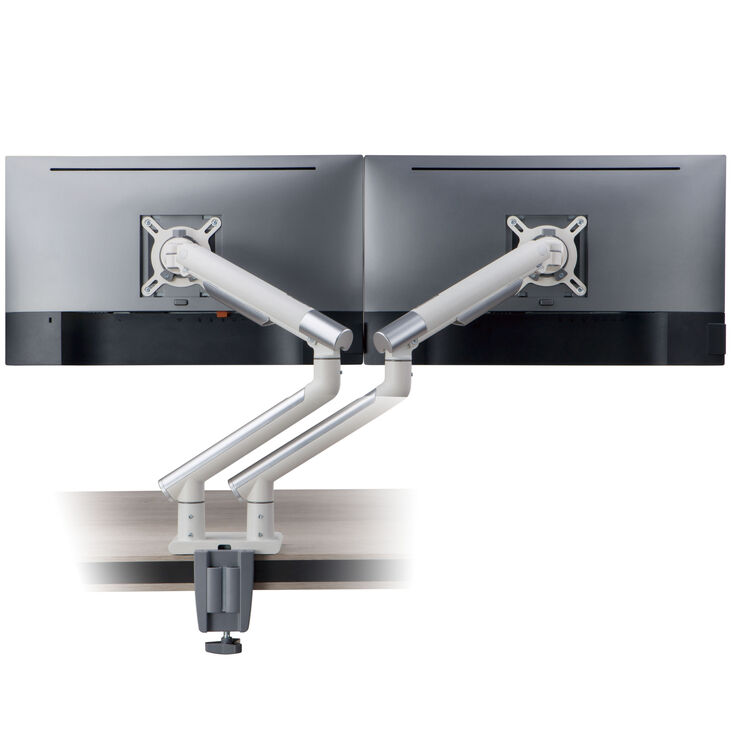 Alterzone Arm Duo Aluminium Monitorhalterung - weiß image number 1