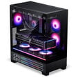Phanteks XT View Matrix PC Case, Mid-Tower, E-ATX, Tempered Glass, Matrix LED - Black image number null