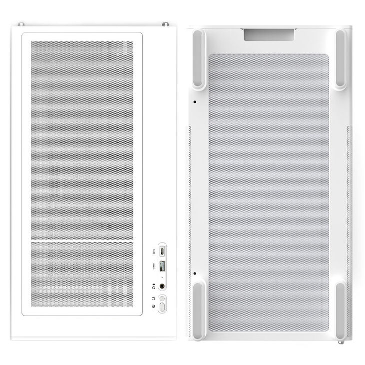 Zalman P10 PC-Gehäuse, Mini-Tower, mATX, RGB, Tempered Glass - weiß image number 5