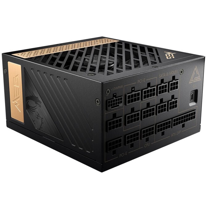 MSI MEG Ai1300P PCIe5 Netzteil, 80 PLUS Platinum, vollmodular, ATX 3.0, PCIe 5.0 - 1300 Watt image number 2