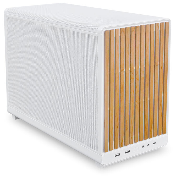 Lian Li DAN Cases A3-mATX Wood Edition PC Case, Micro-ATX - Beech, White image number 1