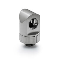 Bitspower Artemis 90 Grad Fitting - drehbar, platinum grau