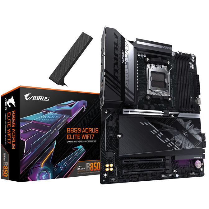 GIGABYTE Radeon RX 9060 XT Gaming OC 16G Graphics Card + GIGABYTE B850 Aorus Elite WiFi 7 Motherboard image number 1