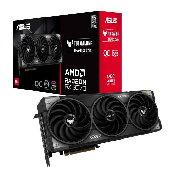 ASUS TUF Radeon RX 9070 OC Edition Grafikkarte, 16384 MB GDDR6 image number 0