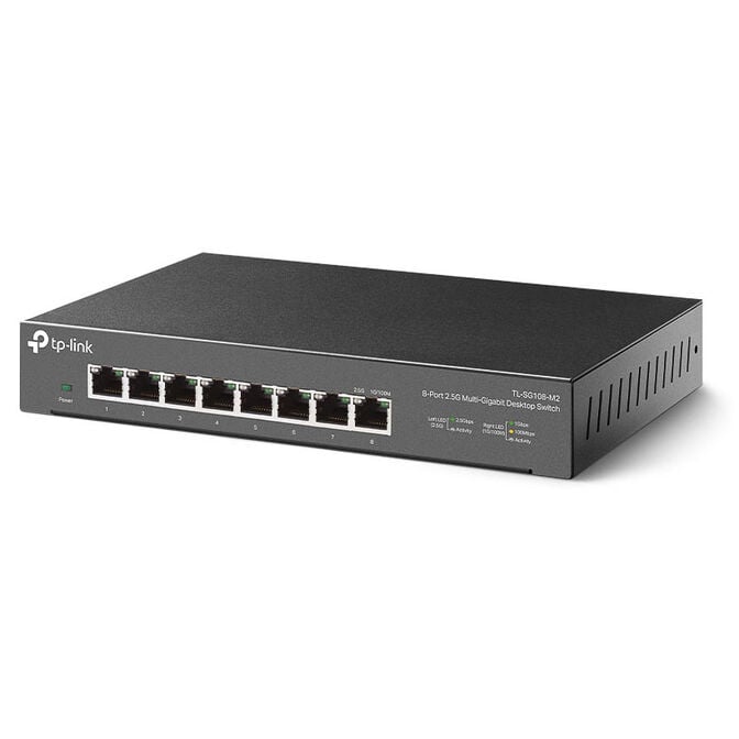 TP-Link TL-SG108-M2 Unmanaged Switch, 8x 2.5G-LAN - schwarz image number 0