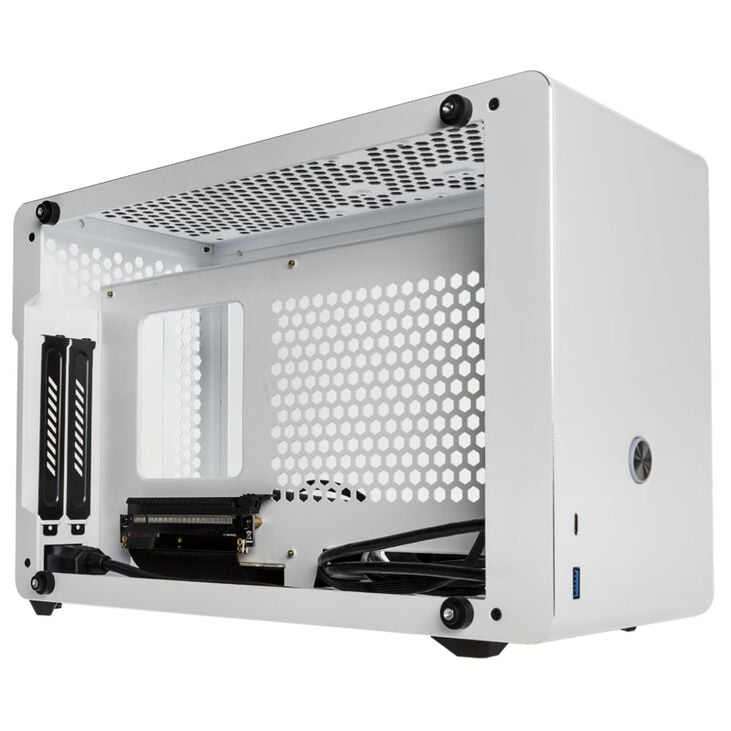 Raijintek Ophion Mini-ITX Gehäuse, Tempered Glass - weiß image number 6
