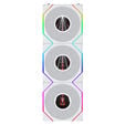 Lian Li UNI FAN TL LCD FLEX Wireless Fan, ARGB and LCD - 120mm, white, 3-pack with controller image number null