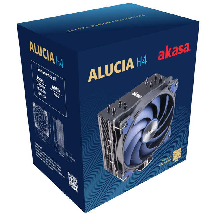 Akasa Alucia H4 High Performance CPU Kühler, 120mm image number 4
