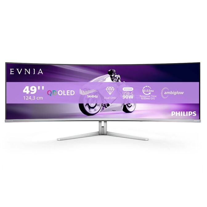 Philips Evnia 49M2C8900L, 48,9 Zoll Dual-QHD-Gaming-Monitor, 144Hz, QD-OLED-Panel, FreeSync Premium Pro image number 0