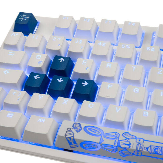Ducky One 2 TKL PBT Gaming Tastatur, MX-Brown, RGB LED - wei&szlig; image number 5