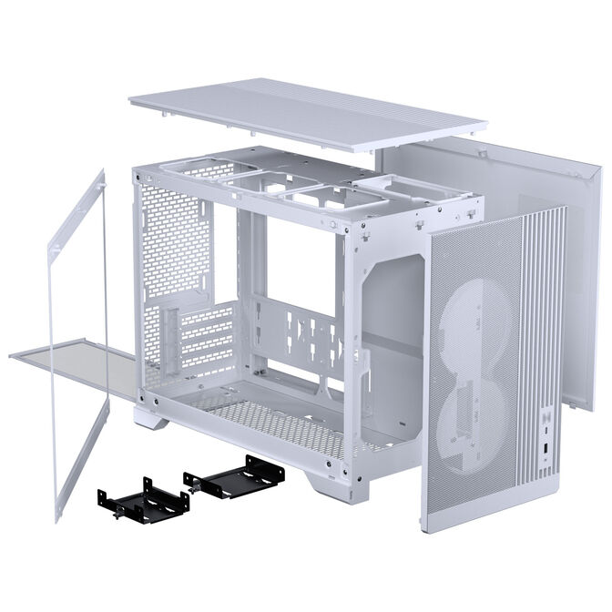 Phanteks XT M3 PC-Geh&auml;use, Mini-Geh&auml;use, mATX, RGB, Tempered Glass - inklusive 3x 120-mm-L&uuml;fter, wei&szlig; image number 13