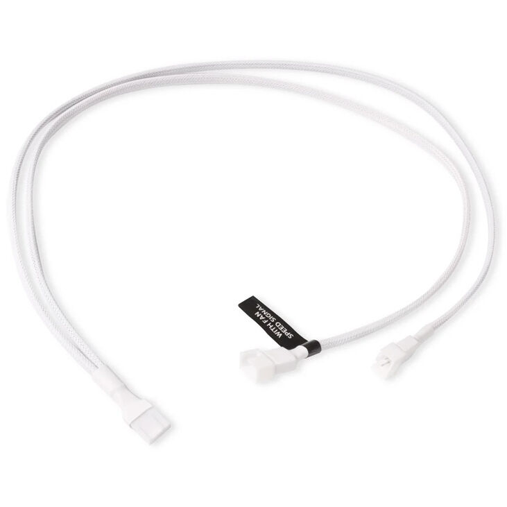 Alphacool Y-Splitter 4-pin to 2x 4-pin PWM 60cm - white image number 0