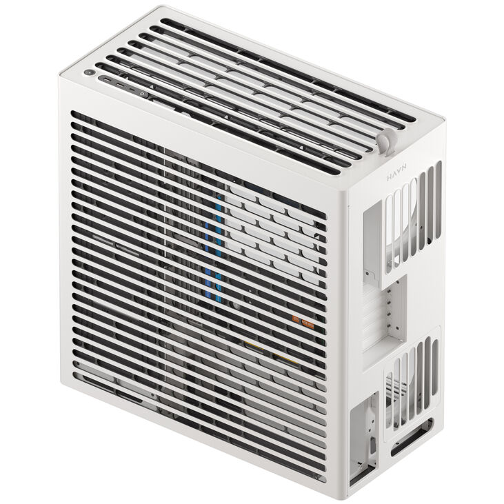 HAVN HS 420 VGPU PC-Gehäuse, Midi-Tower, E-ATX, Tempered Glass, PCIe 5.0 Riser Kabel - weiß image number 4