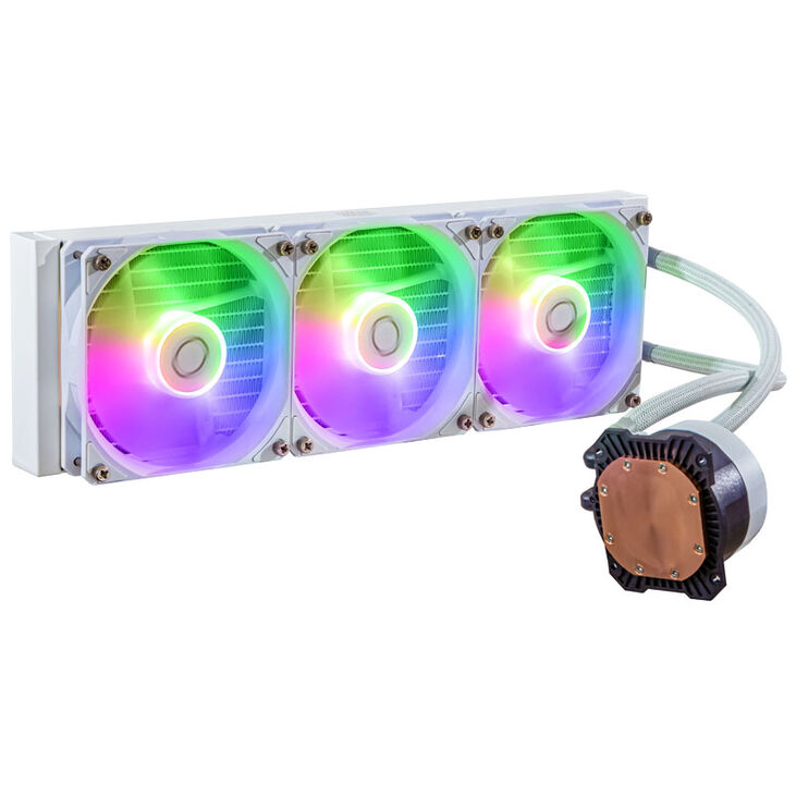 Cooler Master MasterLiquid 360L Core ARGB AIO Cooler - white image number 1