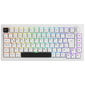 AKKO 5075B Gaming Tastatur, RGB - Rosewood Switches, ISO DE/UK/Nordic, schwarz & weiß