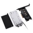 Alphacool Core M.2 NVMe PCIe 5.0 Liquid Cooler, ARGB - black image number null
