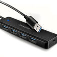 AXAGON HUE-C1A Superspeed USB-A Travel Hub, 4x USB 3.0 - 20cm, schwarz image number null