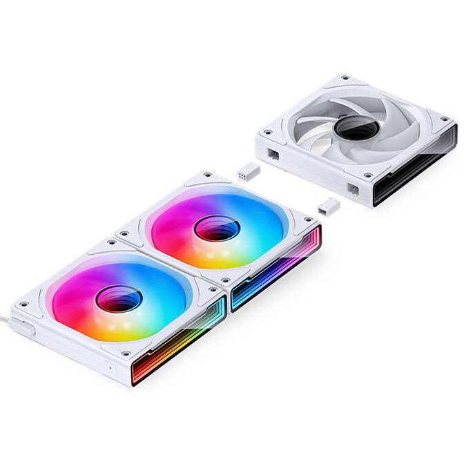 Jonsbo ZK-120W 3er-Pack, Geh&auml;use-L&uuml;fter, RGB - wei&szlig; image number 8